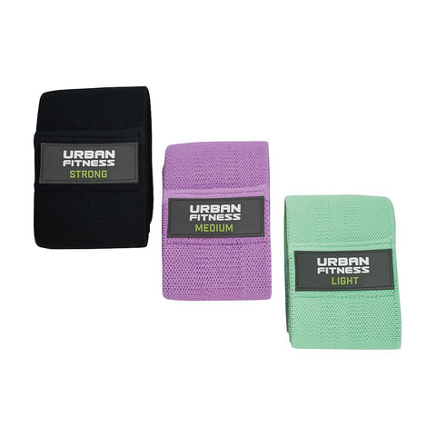Urban Fitness Fabric Resistance Band (Set of 3)